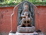 40 Kathmandu Gokarna Mahadev Temple Nandi Bhairab Statue
